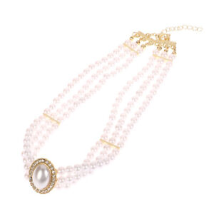Luxe vintage imitation trois couches collier perle choker mode coréenne collier wi