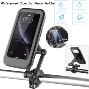 Waterproof Case Bike Mount For Delivery Drivers Motorcycle Phone Holder Bicycle - Picture 1 of 17