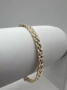 9ct Gold Ladies 7.5 Inch 5mm Wide Bracelet / Bangle FULL UK Hallmark & Boxed - Picture 1 of 4