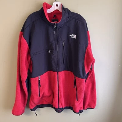 The North Face Denali Men’s Red Polartec Recycled Fleece Full Zip Jacket Sz 2XL - Image 1 of 4
