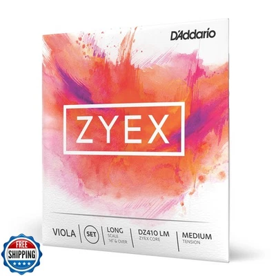 D'Addario Zyex Viola String Set, Long Scale, Medium Tension, KV410 LM - Image 1 of 3