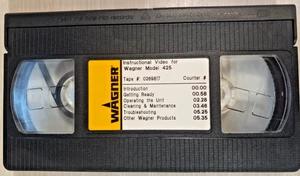 Wagner Model 425 - Instructional How To Manual Video (VHS) - - Picture 1 of 5