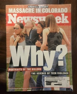 Columbine Massacre WHY? Newsweek Magazine May 3 1999 High School Shootings - Picture 1 of 3