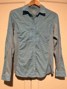 Men’s Kuhl Blue Button Up Long Sleeve Hiking Shirt Size S - Picture 1 of 4