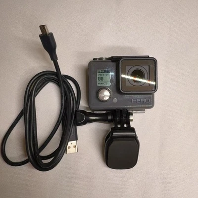 GoPro HERO CHDHA-301 Gray Action Video Camera with USB Cable Tested - Image 1 of 2