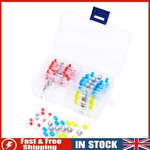 50Pcs Electrical Wire Connectors Insulated Butt Splice Solder Seal Terminal - Picture 1 of 12
