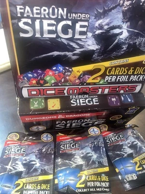 Dungeons & Dragons Dice Masters 10x Faerun Under Siege Foil Booster Pack NEW D&D - Image 1 of 4