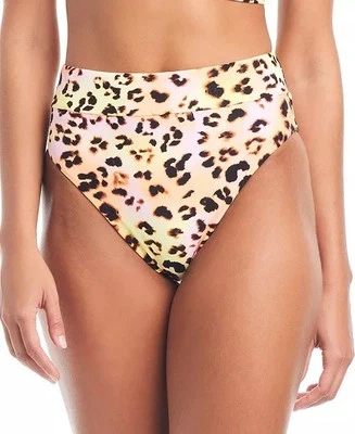 Parte inferior de bikini de cintura alta con estampado de animales Bar III para mujer talla L traje de baño Foto 1 de 4
