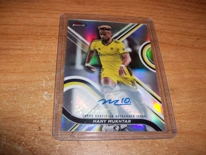 2022 Topps Finest MLS Soccer Hany Mukhtar White Refractor Auto Cards /150 - Picture 1 of 4