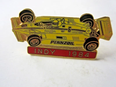 Indianapolis Indy 500 Winner Original 1984 Rick Mears #6 Pennzoil Racing Hat Pin - Image 1 of 2