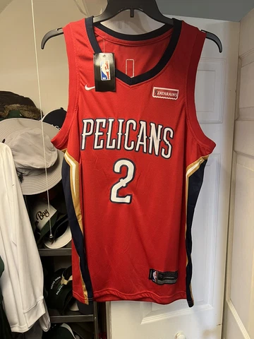 Lonzo Ball Red Pelicans Jersey size XL Cover