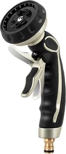 Hose Nozzle with Easy Self-Lock Trigger, Heavy Duty Metal Water Hose Sprayer wit - Picture 1 of 7