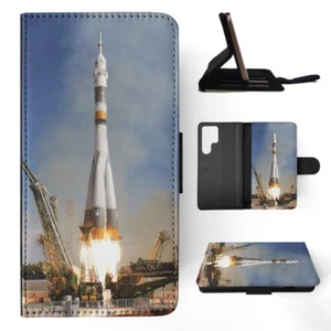 FLIP CASE FOR SAMSUNG GALAXY|COOL SPACE ROCKET LAUNCH #6 - Picture 1 of 120