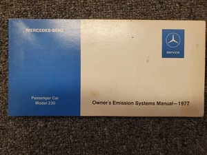NEVER USED 1977 77 Mercedes 230 Owner's Emission System Manual Booklet  - Picture 1 of 6