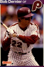 1989 Donruss Philadelphia Phillies Baseball Card #430 Bob Dernier