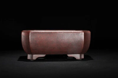 Antigua maceta bonsai china de 7,2" de mineral crudo refinado Zisha en maceta a mano Foto 1 de 4