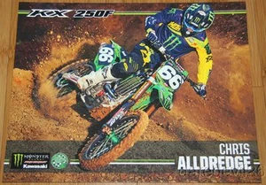 Cartolina Chris Alldredge Monster Kawasaki KX 250F Supercross Motocross 2015 - Foto 1 di 1