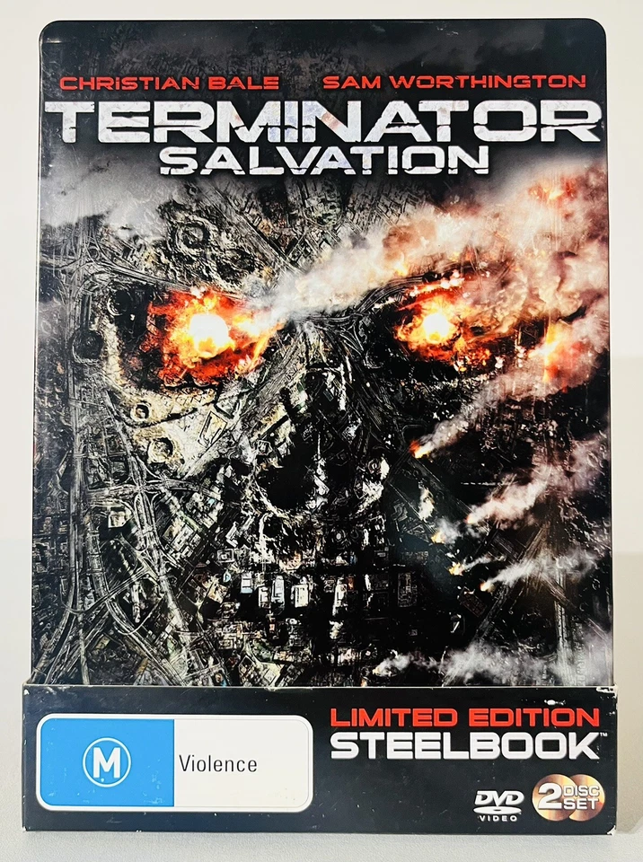 Terminator Salvation DVD 2 Discs Limited Edition Steelbook Region 4 Collectors - Image 1 of 4