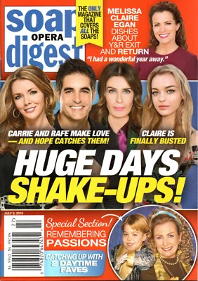 Soap Opera Digest July 8 2019 Days of Our Lives Bryton James John J. York - Image 1 of 3