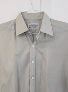 Turnbull & Asser Dress Shirt Light Sage Green 16.5 42 Double French Cuff England - Picture 1 of 17