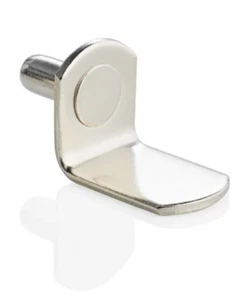Polished Nickel Shelves Support Plug In Ø5mm L Shaped Pins - Picture 1 of 1