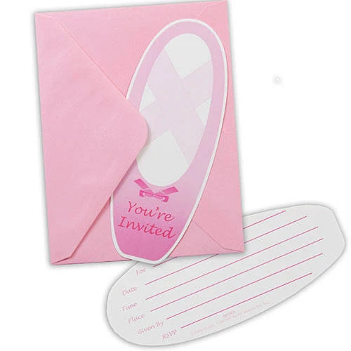 Ballerina TuTu Much Fun Party Invitations - Birthday Party Supplies - Image 1 of 1