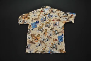 Reyn Spooner Warner Bros Hawaiian Aloha Shirt XL Bowling Bugs Bunny Taz 15624S - Picture 1 of 7