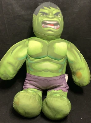 Superhero Squad Incredible Hulk Talking Plush Stuffed Toy 2013 Marvel ty01 - Image 1 of 4