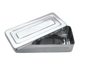 Instrumenten Box mit Deckel Edelstahl Geschirr Fußpflege Aufbewahrung Lagerung - Bild 1 von 2