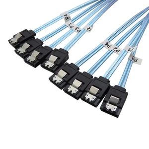 SATA Cable III 6Gbps 1/4/6 Sata 7 Pin with Locking Latch HDD SSD CD Writer - Picture 1 of 17