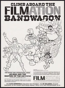 FILMATION - Original 1983 Trade AD / poster _ He-Man & MOTU _ Wacky and Packy - Picture 1 of 1