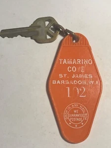 Tamarino Cove Hotel Motel Room Key Fob with Key St. James Barbados #102 - Picture 1 of 2