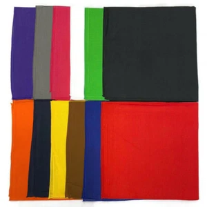 12 PCS MIX Cotton Bandana Face Mask Cover Head Wrap Solid Plain Scarf - Picture 1 of 7