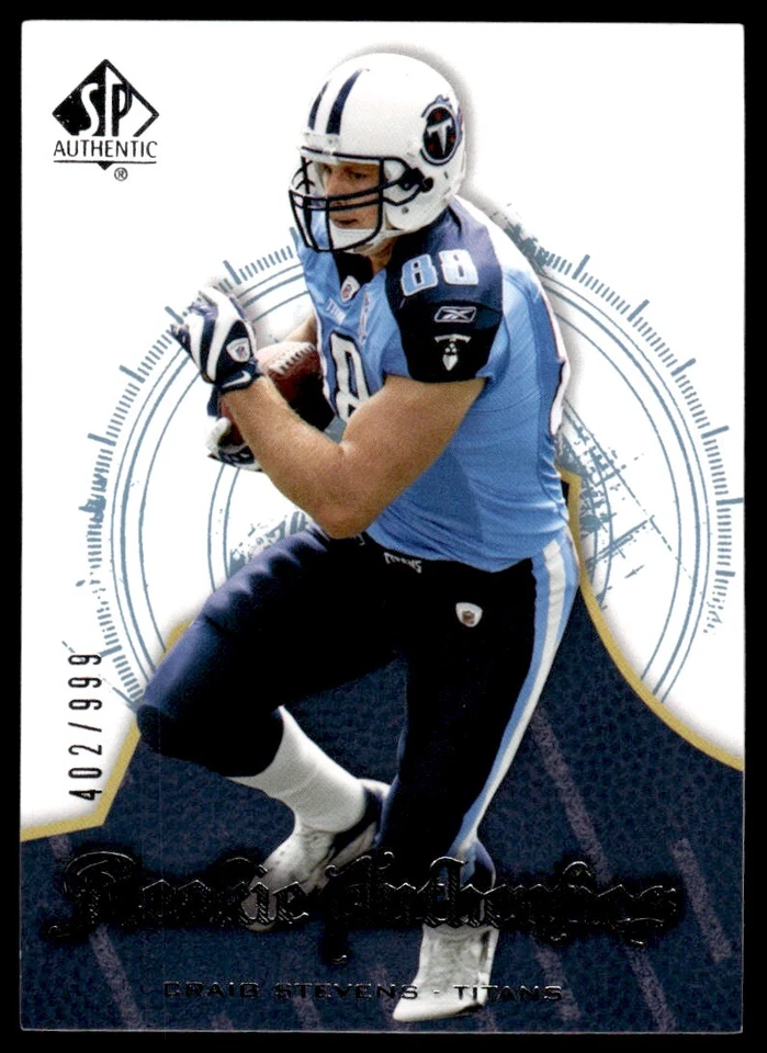 2008 SP Authentic Craig Stevens Rookie 402/999 Tennessee Titans #170 R59 - Image 1 of 2