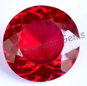 29.40 Ct Natural Blood Red Ruby Round Certified Mozambique Stunning Gemstone - Picture 1 of 7