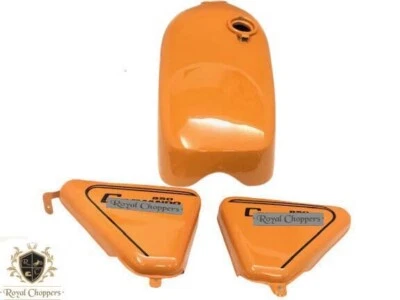 FIT FOR NORTON COMMANDO ROADSTER ORANGE PAINTED PETROL TANK +850 SIDE PANEL - Image 1 of 4