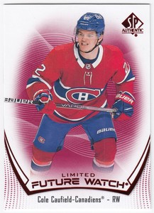 2021-22 Upper Deck SP Authentic Future Watch Limited Red COLE CAUFIELD 101 UD RC