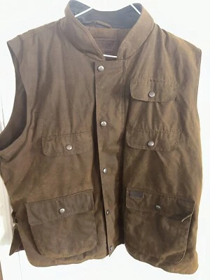 Men's Outback Trading Western Oilskin WorkWear Vest  RN 90143 / 2153 Size XXL - Image 1 of 4