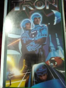 Disney Tron VHS Video Tape 1982 Large Clamshell CLEAN Scifi Cult 80's Movie RARE - Picture 1 of 2