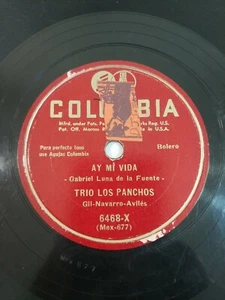 Trio Los Panchos Hasta Manana / Ay Mi Vida COLUMBIA 6468 G+ 78 RPM #427 - Picture 1 of 4