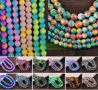 Wholesale Bulk Charms 6mm/8mm/10mm/12mm Round Glass Loose Spacer Beads Findings