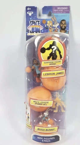 Space Jam A New legacy Mini Figures 4 pack Bugs Bunny Lebron James Mystery Pack Cover