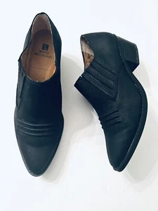 Womens Size 7M Black Western Booties Cowgirl Shoes from White Mountain Carroll - Picture 1 of 6
