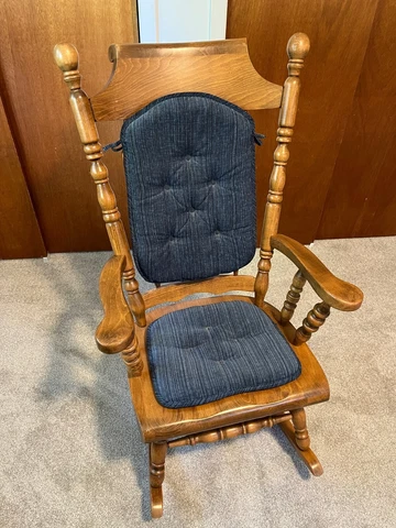 Large & Sturdy Wood Rocking Chair Cover