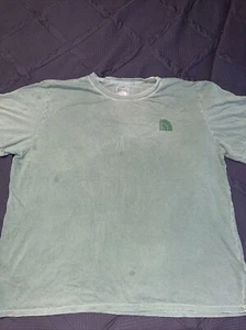Distressed The North Face Green On Green Graphic Print T-shirt Men’s XXL VTG - Picture 1 of 4