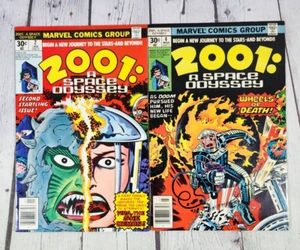 2001 A Space Odyssey #2 & #4 1977 Marvel Comics Lot Set 2x - Picture 1 of 11
