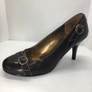 Rampage Womens Brown Faux Leather High Heel Shoes Size 11M Cosplay Theater - Picture 1 of 11