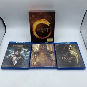 Hobbit 3D Motion Picture Trilogy Limited Edition 3D Blu-ray DVD 15-Disc Set READ - Picture 1 of 8