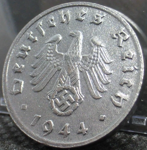 Nazi Germany WW2 Coin - 1 Reichspfennig Genuine Old Third Reich Rare Zinc Issue Cover
