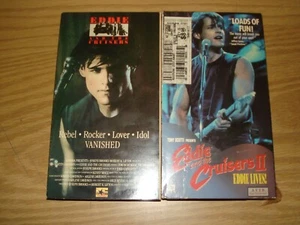 Eddie and the Cruisers/Eddie Lives II lot of 2 vintage VHS movies - Picture 1 of 2